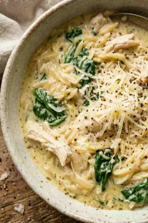 Creamy Crockpot Chicken Orzo Recipe for Easy Family Dinners