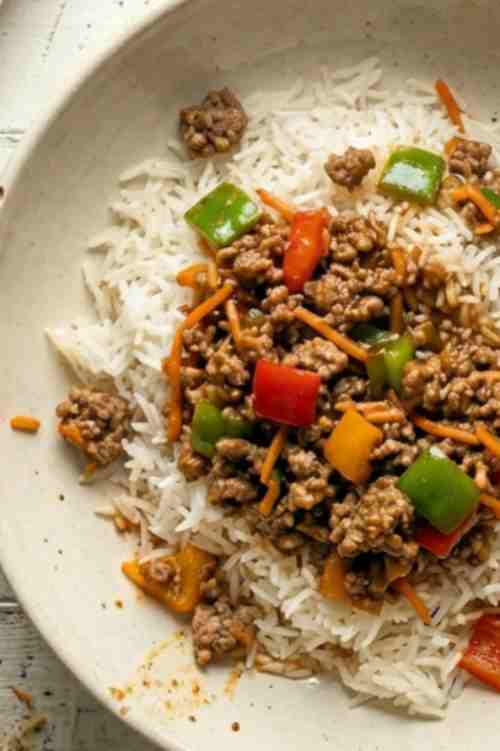 Ground Turkey Rice Bowl Recipe – Better Than Takeout at Home