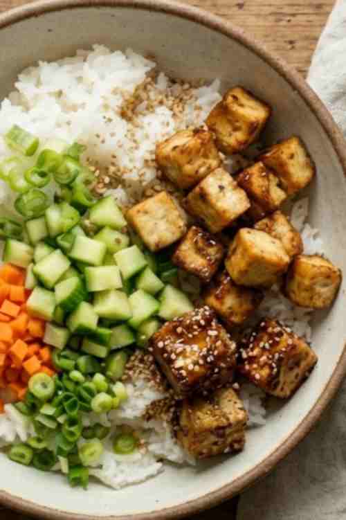 Quick Tofu Rice Bowl – Easy Weeknight Vegan Meal